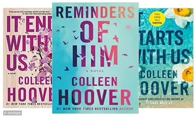 It end with us + reminder of him + it starts with us (best of 3 combo colleen hoover) paperback