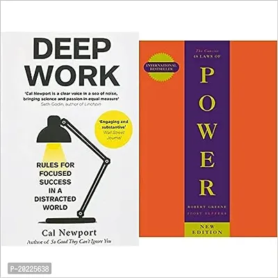 deep work + 48 laws of power (best of 2 book combo)paperback