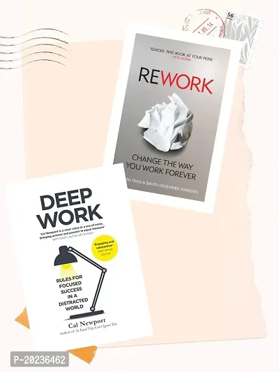deep work + Rework (best of 2 book combo) paperback