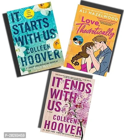 it ends with us+ love theoretically + it starts with us [best of 3 love book combo]paperback
