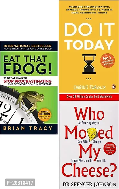 Eat that frog + Do it today + Who moved my cheese (best 2 book combo paperback)
