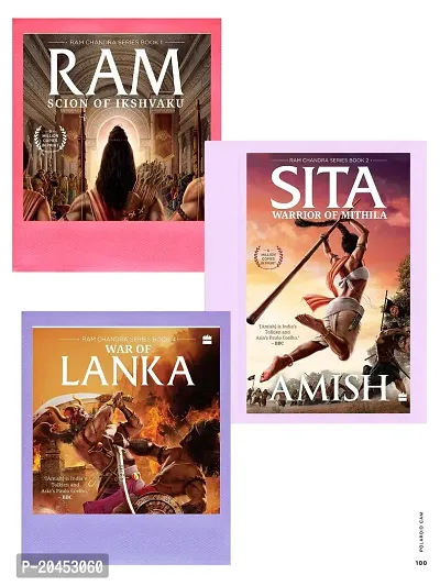 Ram + Sita + War of lanka ( best of 3 book combo by amish paperback)