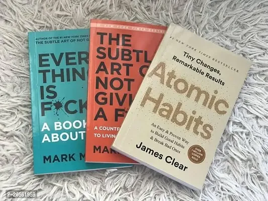 Everything is fucked + the subtle art of not giving a fuck + atomic habits (best of 3 book combo pperback)