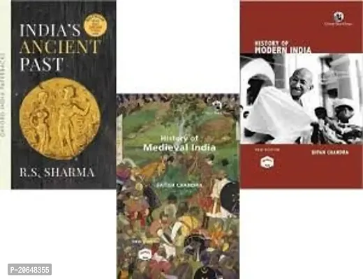 India's ancient past + history of modern india + history of medival india [best of 3 book combo ENGLISH paperback]-thumb0