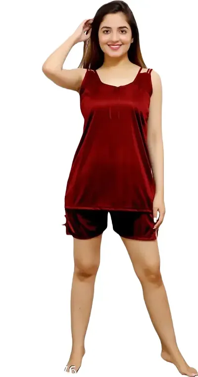 New In Satin Nightdress Women's Nightwear 