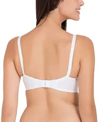 Teenager Women's Cotton Non Padded Wired Regular Bra (Bhar9616_White_80D)-thumb1