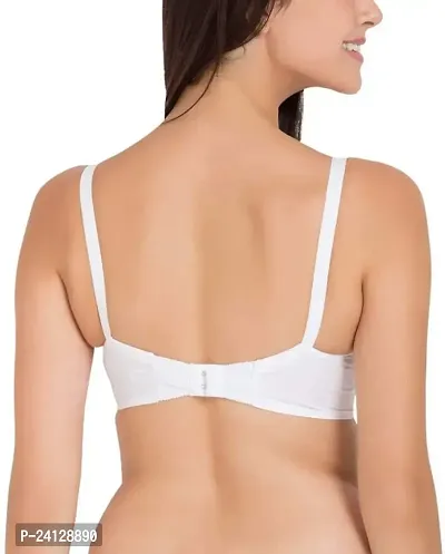 Teenager Women's Cotton Non Padded Wired Regular Bra (Bhar9616_White_80D)-thumb2