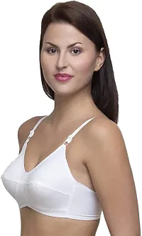 Teenager Women's Cotton Non Padded Wired Regular Bra (Bhar9616_White_80D)-thumb2