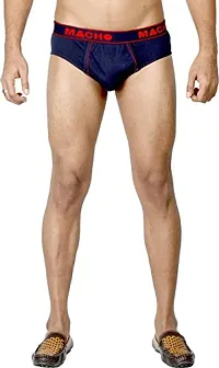 Macho Men's Cotton Smart Cut Brief Multicolor (Multicolour, 90 Cm) - Pack of 4-thumb1