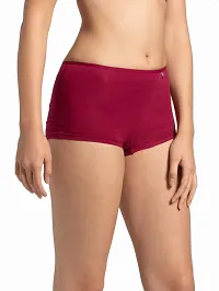 Jockey Women's Boy Leg Shorts_Beet_RED_S-83-89 Cms-thumb1