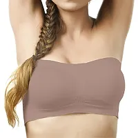 Beauty Plus Womens Spandex Strapless Non-Padded Tube Bra Wire-Free (Combo of 3)-thumb3