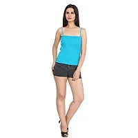 Beauty Plus Women Camisole Crop Top Spaghetti Strap Adjustable Straps (Pack of 3)-thumb3