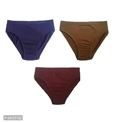 Dollar Women's Cotton Panties (Pack of 3) (Bhar4002_Purple_90 cm)