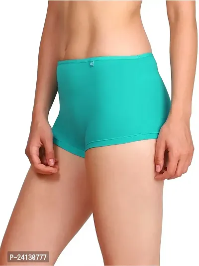 Jockey Women's Cotton Boyleg (Pack of 1) (Bhar1433_Teal_S)-thumb2