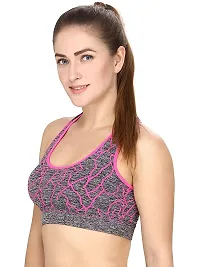 Beauty Plus Womens Sports Bra Cotton Yoga Bra Pack of 1 (Size :30) Pink-thumb2