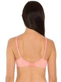 Jockey Women's Seamless Non Padded Non Wired Bra (1722-0103-216_Peach Blossom Print216_32B)-thumb2