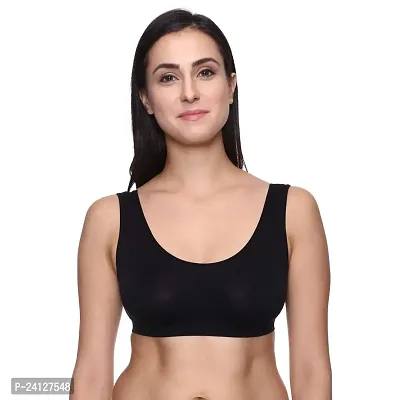 Beauty Plus Women's Air Bra Wirefree Pack of 2 White