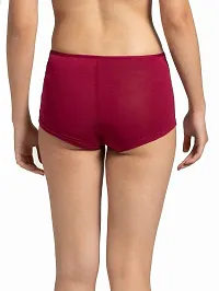 Jockey Women's Boy Leg Shorts_Beet_RED_S-83-89 Cms-thumb2