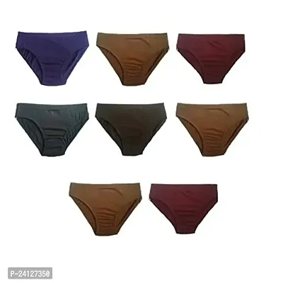 Dollar Women's Cotton Panties (Pack of 8) (Bhar4034_Multicolored_100 CM)