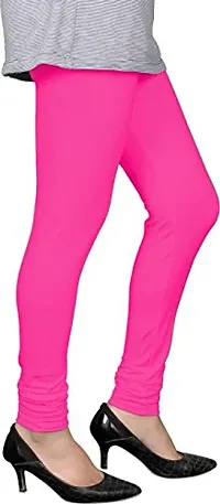 Lavania Women Sporting Leggings Sexy Bandage Leggins Fitnes Sports Gymnastics Active Pants Candy Color Solid Leggings in (LL_04-HOT Pink) Pack of 1 (Size: 42)-thumb1