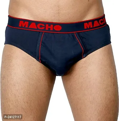 Macho Men's Cotton Smart Cut Brief Multicolor (Multicolour, 90 Cm) - Pack of 4-thumb0