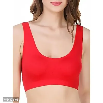 Buy Women's Air Bra, Sports Bra, Stretchable Non-Padded Non-Wired Seamless  Bra, Free Size (Fits Best - Size 28 to 38) Skin n RED Online In India At  Discounted Prices