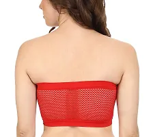 Women's Tube Bra Non Padded Colour Red-Size: 36 (Pack of 1)-thumb1