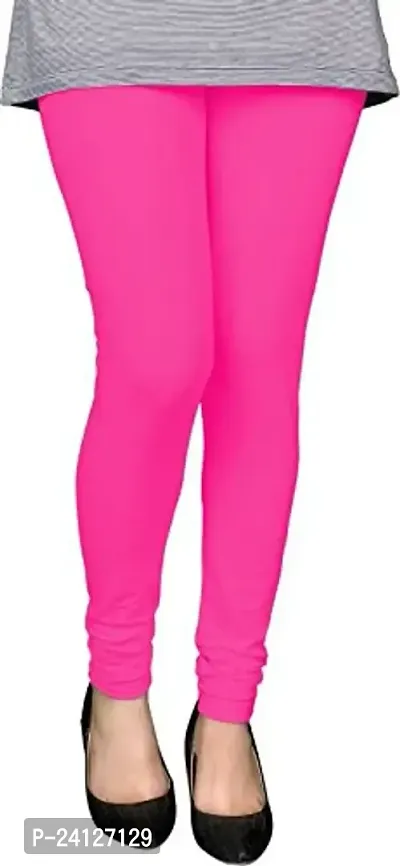 Lavania Women Sporting Leggings Sexy Bandage Leggins Fitnes Sports Gymnastics Active Pants Candy Color Solid Leggings in (LL_04-HOT Pink) Pack of 1 (Size: 42)