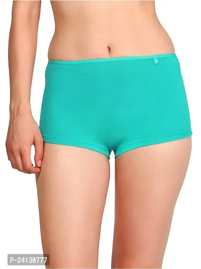 Jockey Women's Cotton Boyleg (Pack of 1) (Bhar1433_Teal_S)