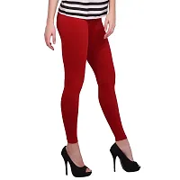 Lavania Women's Plain / Solid Legging (Bhar5441_L-13-Red_Waist Size - 42)-thumb1