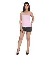 Beauty Plus Women Camisole Sleeveless Vest Slim Crop Top Spaghetti Strap Camis Cotton Tube Bodysuit Adjustable Straps Color (Blue,Pink,Light Purple) Size :75_XS (Pack of 3)-thumb3