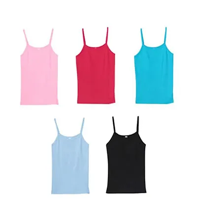 Apolo Kids Girls Camislips for Pack of 5 (Size :4-5 Years)