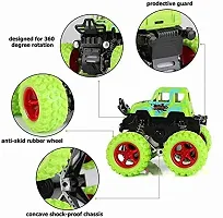 Mini Monster Truck 360 Digree Rotate Friction Car Packk of 001-thumb1