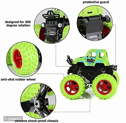 Mini Monster Truck 360 Digree Rotate Friction Car Packk of 001-thumb2