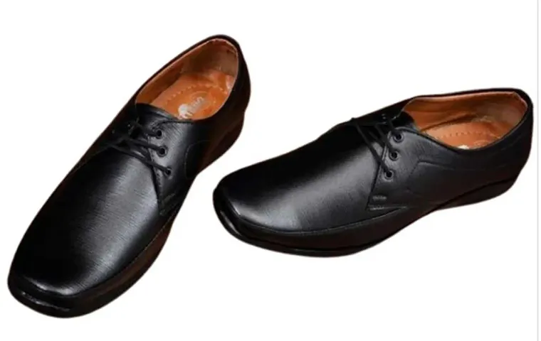 Stylish Synthetic Leather Solid Formal Shoes For Men