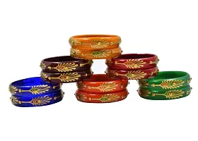 Multicolour Latest Design Bangle Kada Set Of 12 For Women And Girls-thumb2