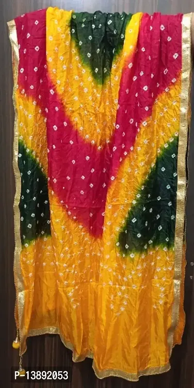 Multi-color Jaipuri Bandhej Dupatta