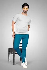 Stylish Lycra Solid Track Pant For Men-thumb1