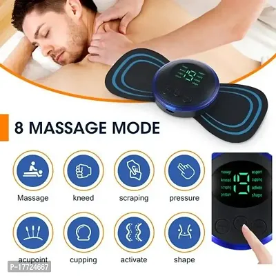 Body Massager,Wireless Portable Neck Massager with 8 Modes and 19 Strength Levels Rechargeable Pain Relief EMS Massage Machine for Shoulder,Arms,Legs,Back Pain for Men and Women-thumb0