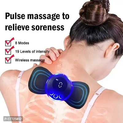 Body Massager,Wireless Portable Neck Massager with 8 Modes and 19 Strength Levels Rechargeable Pain Relief EMS Massage Machine for Shoulder,Arms,Legs,Back Pain for Men and Women-thumb0