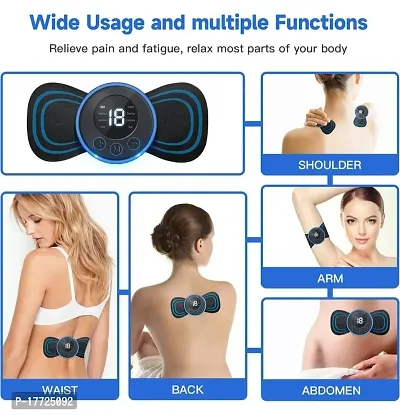 Body Massager,Wireless Portable Neck Massager with 8 Modes and 19 Strength Levels Rechargeable Pain Relief EMS Massage Machine for Shoulder,Arms,Legs,Back Pain for Men and Women-thumb3