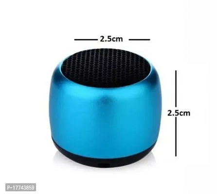 Super Ultra Mini Boost Wireless Portable Bluetooth Speaker Built-in Mic High Bass Selfie Remote Control Button Low Harmonic Distortion for All mobiles and Device-thumb0