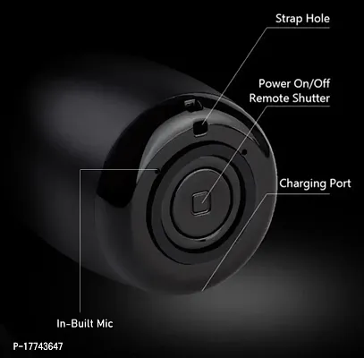 Super Ultra Mini Boost Wireless Portable Bluetooth Speaker Built-in Mic High Bass Selfie Remote Control Button Low Harmonic Distortion for All mobiles and Device-thumb2