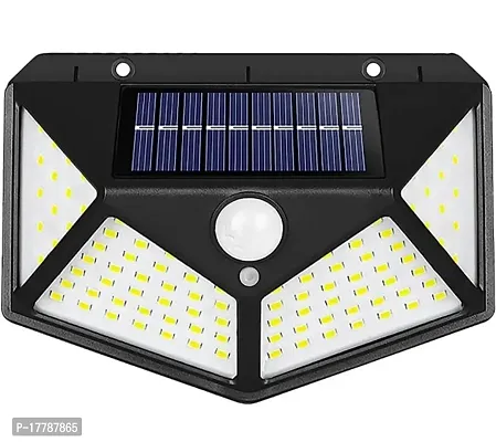 100 LED Bright Outdoor Security Lights with Motion Sensor Solar Powered Wireless Waterproof Night Spotlight for Outdoor/Garden Wall, Solar Lights for Home-thumb0