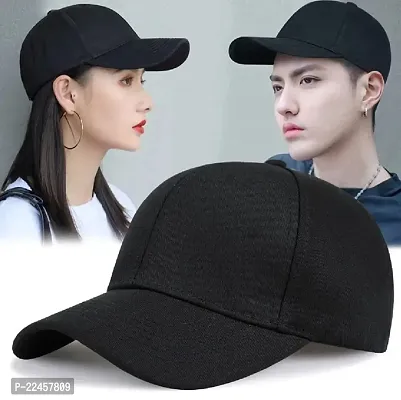 Plain Baseball Sport Cap Baseball Head Hat Stylish All Sports Caps with Adjustable Strap For Man And Women ( Pack Of 3 )-thumb4