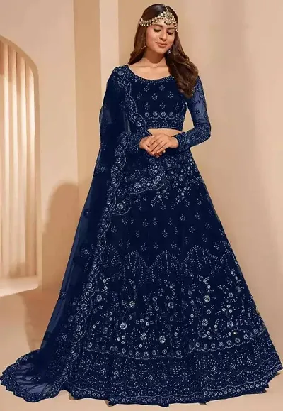 Attractive Net Lehenga For Women