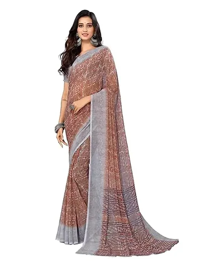 Beautiful Georgette Saree With Blouse Piece