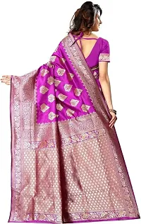 Banarasi Soft Lichi Silk Saree With Beautiful Rich Pallu | Indian Ethnic Wear | Traditional Women's Wedding Piece Bollywood Designer (Rani)-thumb2