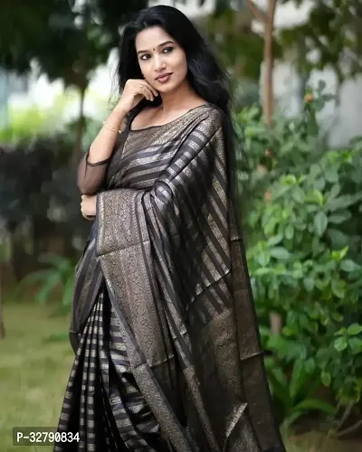 Stylish Multicoloured Art Silk Saree With Blouse Piece For Women-thumb5