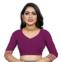 Kanchipuram Studio Wedding Banarasi Silk Saree | Indian Ethnic Wear | Traditional Women's Wedding Wear Sari (WINE)-thumb3